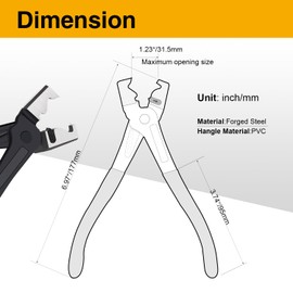 Mrosnail Clic-R Type Hose Clamp Pliers - 5.08x1.1 Inch, Durable CV Boot Clamp Repair Tool for Automotive Maintenance