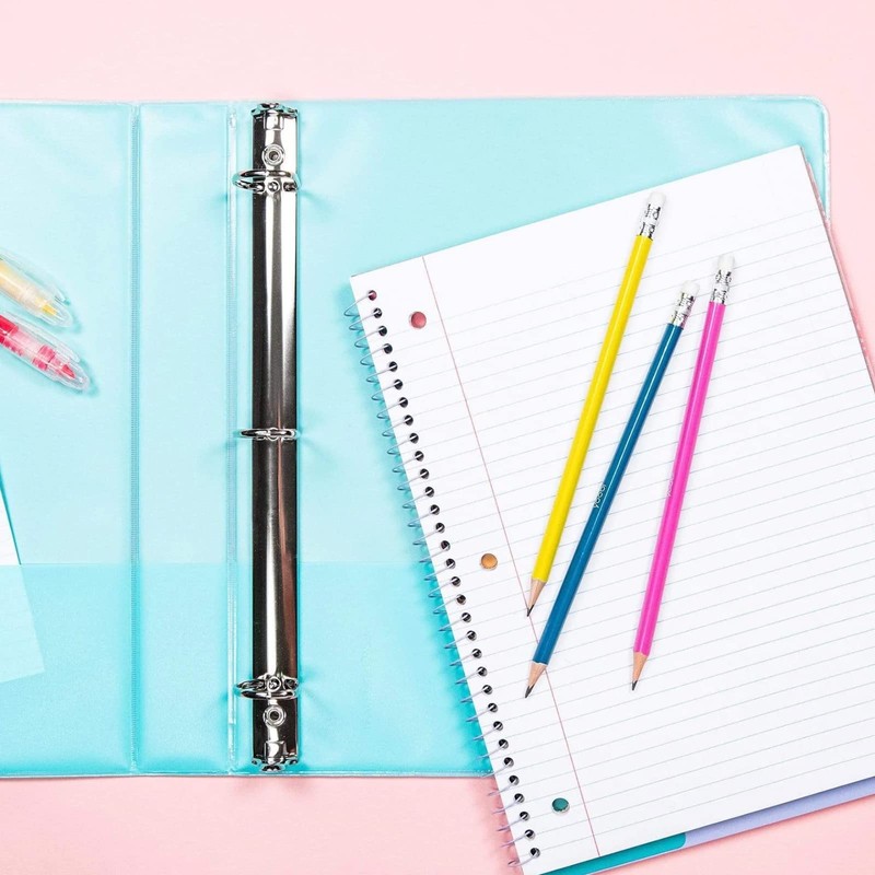 Yoobi 1 Inch Binder Set – 3-Ring Binders with 2