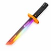 Rainbow Light-Up Space Sword Toy with Sound & Mist Effects