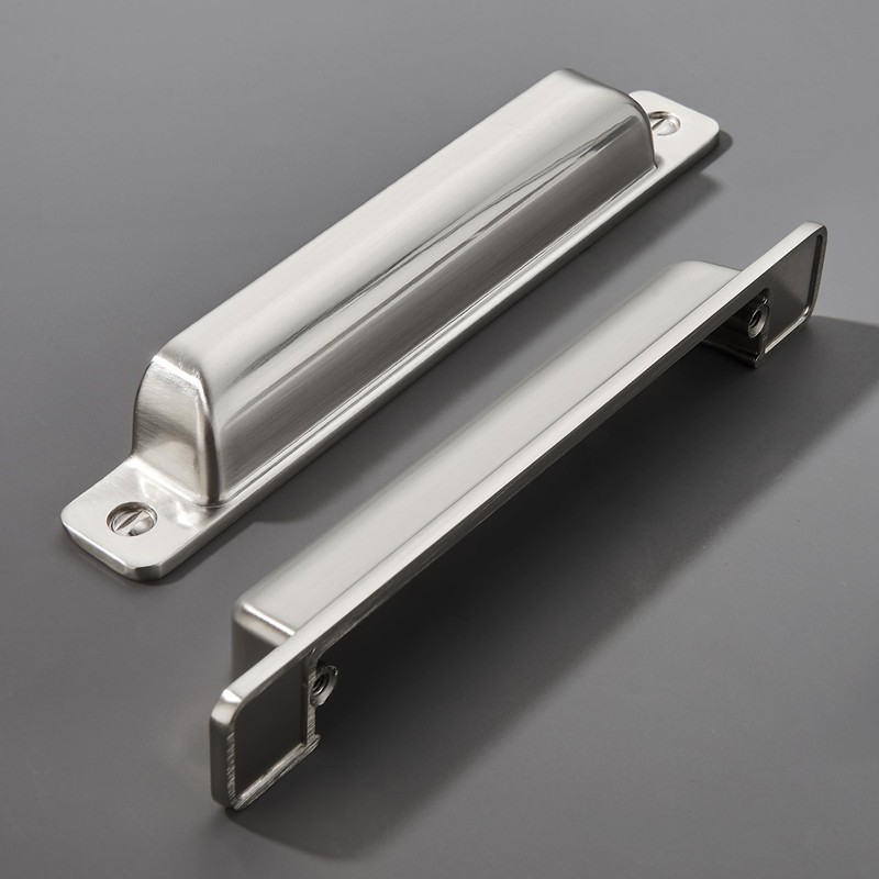 Dosoye 5 Packs 5in(128mm) Drawer Pulls Brushed Nickel Cabinet Cup