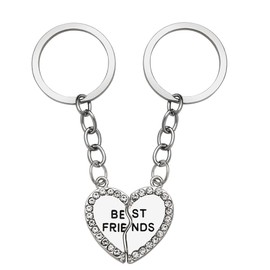Matching Keychains Best Friends Gifts for Women Girls Bestie Friends Birthday Gifts for Female Best Friend Keychains for 2 Friends Graduation Gifts for Women Girls Friendship Keychain