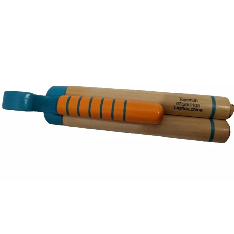 Toysmith New - Neato Wooden Double Barreled Pop Gun for