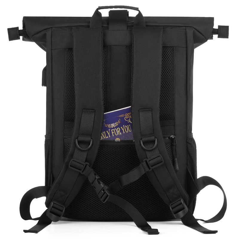 RJEU Laptop Backpack for 17 Inches, Rolltop Backpack Men Women,
