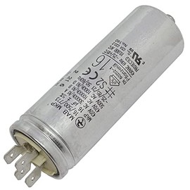 Lumonic Starting capacitor Hydra MKP-500 16-A [incl. plug 6.3 x 0.8 mm] | Motor capacitor 16µF 420V 35 x 98 mm I capacitor with high-quality metal housing