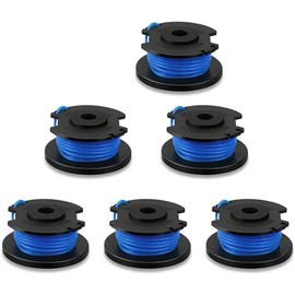 CDIYTOOL String Trimmer Replacement Spool Line, 0.065" Autofeed Replacement Spools for Ryobi One+ AC14RL3A 18V, 24V, 40V, Cordless String Trimmer Weed Eater Spools Line (6 Pack Spools)