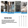 4Pcs Extended Carbide Rotating Burr Set 1/4in Shank Tungsten Steel