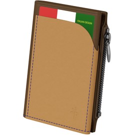 Pago-Slim Slim Wallet | Men's Wallets for Men, Card Holder Men, Smart Wallet Men, Card Holder Men, Slim Wallet with Coin Compartment, Men's Small, Card Wallet Brown, brown, Modern