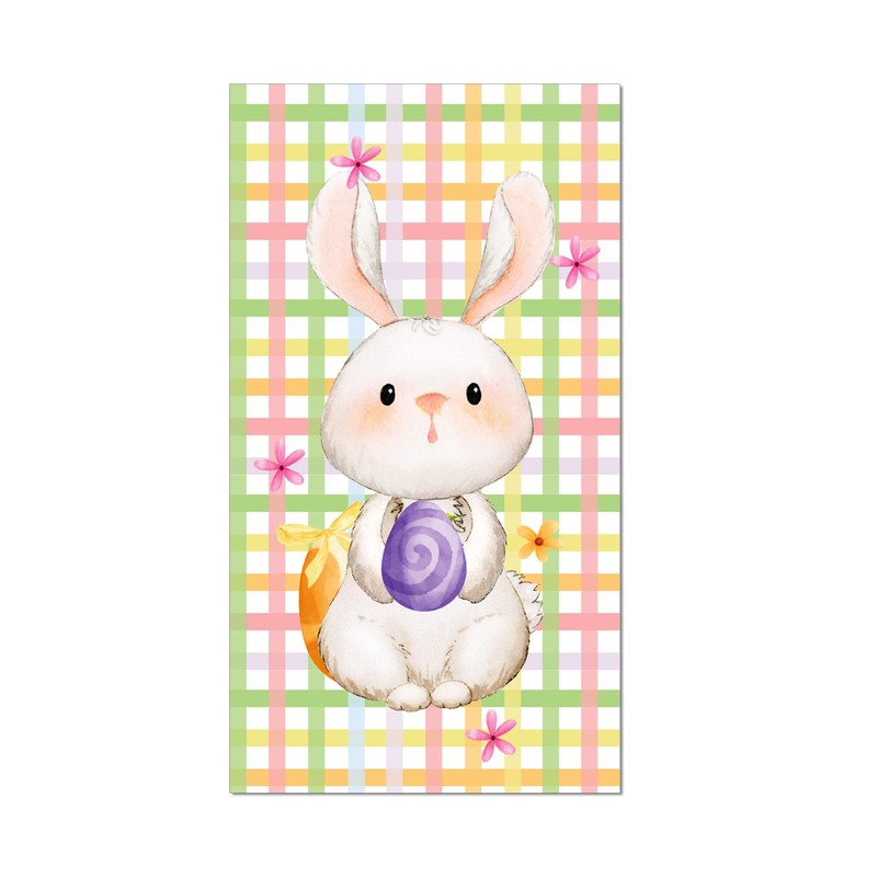 Horaldaily 40 Pcs Easter Disposable Paper Decorative Guest Napkins,Spring Bunnies