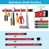 Rechabite 4 Pieces 24" Magnetic Tool Holder Strip, Red Magnet