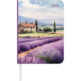 Daily Journal Aquarelle 2026 - Taschen-Kalender A6 - Day By Day - 352 Seiten - Notiz-Buch - Alpha Edition