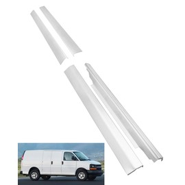 Autoholic Slip-On Rocker Panels Fit for 1996-2018 Chevy Express GMC Savana Van Cab & Passenger Side
