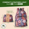ECO CHIC Lightweight Foldable Water Resistant Backpack Rucksack Folds into
