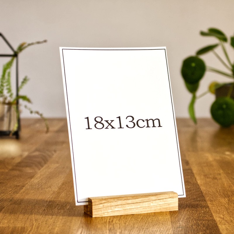 holzkin Photo Holder/Picture Holder/Card Holder - Solid Wood - Various