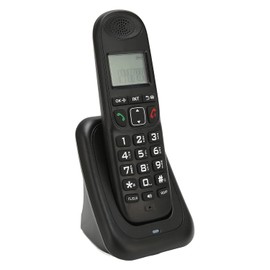 Tangxi Teléfono Inalámbrico para el Hogar, Pantalla LCD Retroiluminada, Botones Grandes Transparentes, 50 Memorias de Agenda Telefónica, Identificador de Llamadas/Manos Libres/rellamada/Pausa
