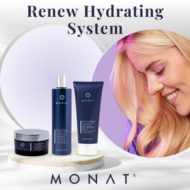 Renew™ Hydrating Hair Care System - Shampoo, Conditioner, and Masque System for Dry, Brittle Hair (8 oz/6 oz/5 oz)