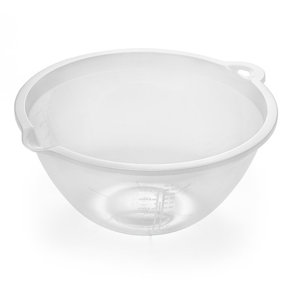 Addis Large 3 litre capacity Plastic Mixing Bowl, Clear