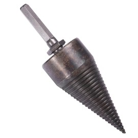 CAXUSD 1set Hexagonal Wood Splitting Drill Bits Easy to Install Chopping Tool for Efficient Wood Cutting Material Skid Design for Household Use