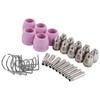 30PCS Plasma Torch Consumables ABS Easy Replacement Electrode Nozzles Cups