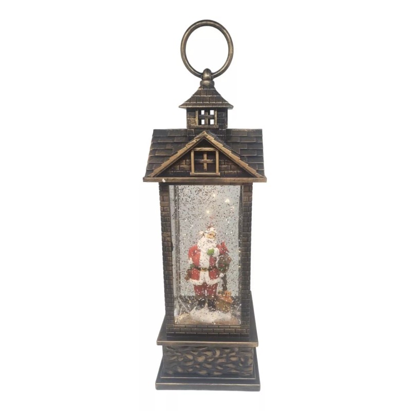Santa Claus Farol Navideño Santa Claus Luz Led Musical Adornos