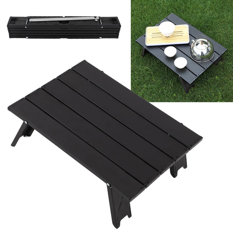 ShineTrip Folding Beach Table with Storage Bag Aluminum Alloy Portable