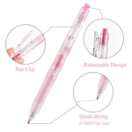 EooUooIP Glitter Gel Pens,Coloured Gel Pen,Metallic Gel Pens with 16 Pieces Gel Ink Rollerball Pens,Quick-Drying Ink for Kids and Adult Colouring Books Doodling Drawing