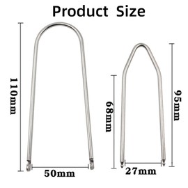 6 Pieces Car Radio Removal Pry Tool U-Shaped &V-Type Automotive Car Radio Removal Pry Tool Kit Stainless Steel Car Radio Removal Tool for Disassembly of Most Car Audio Frequency Converter