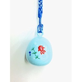 Double-sided illustration: Suikin Bell (Goldfish) Netsuke Strap (Red Goldfish on the back) Sound of Suikin Grotto