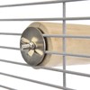 Java One-sided screw-on perch made of coffee wood for cockatiels