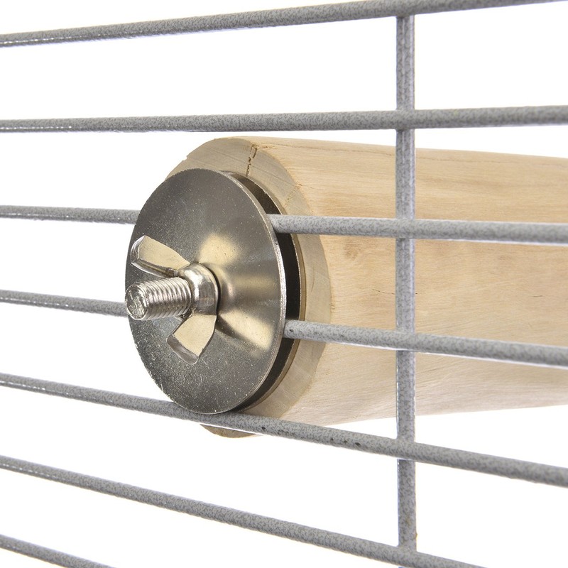Java One-sided screw-on perch made of coffee wood for cockatiels