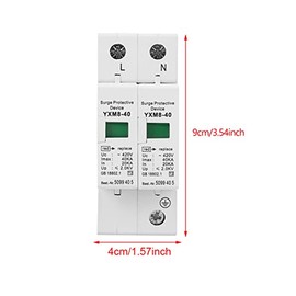 PV Haus Surge Protection 220V 2P 40KA Low Voltage Arrester Device Protection Device Lightning Protection
