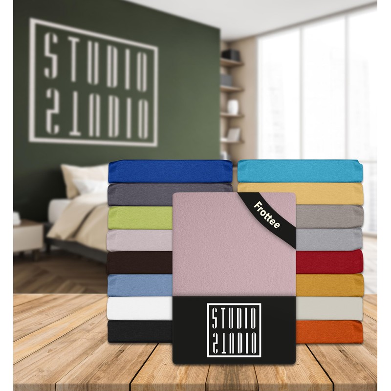 STUDIO Basic Terry Fitted Sheet 200 x 200 cm, Cotton