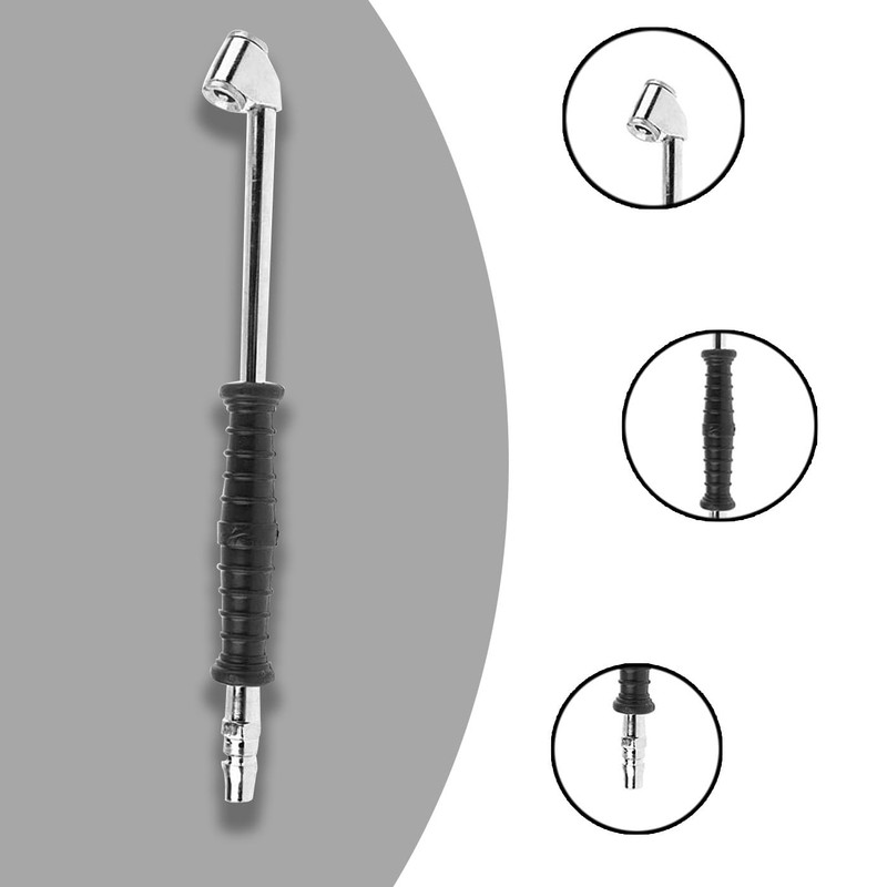 Tire Air Inflator Metal Dual Head Car Motorcycle Air Hose