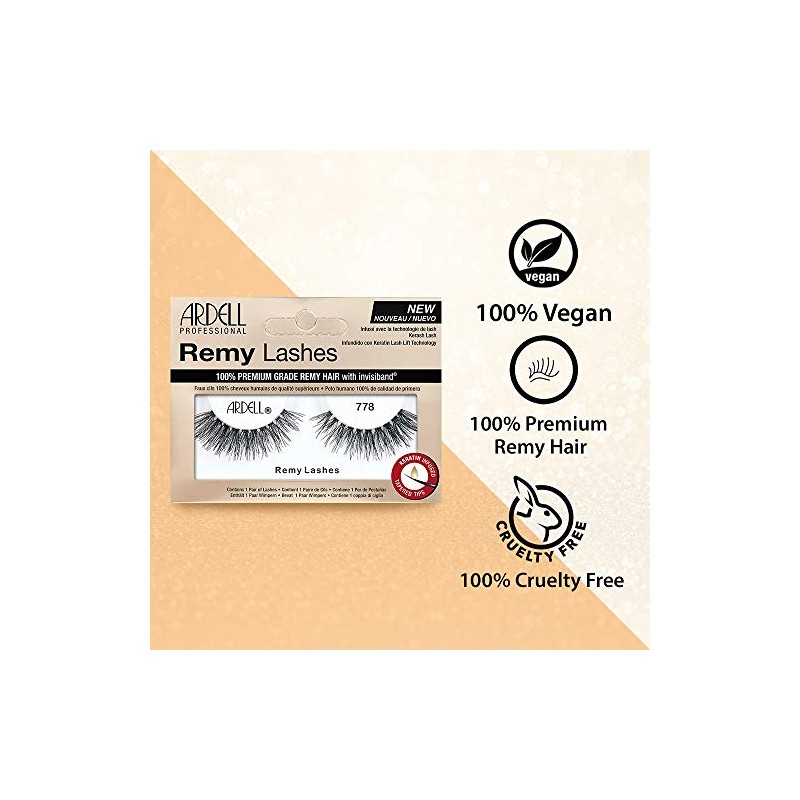 Ardell Remy lash 778, Premium Grade Remy Hair False Lashes