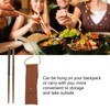 Foldable Wood Chopsticks Portable Detachable Wooden Flatware Chopsticks for Outdoor