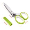 Herb Scissors, X-Chef Multipurpose 5 Blade Kitchen Herb Shears Herb