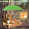 Gnodary Squirrel Feeder with Umbrella, Squirrel Feeders for Outside, Squirrel