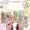 4 Sets 3D Fun Mini House Scene Stickers with Tweezers