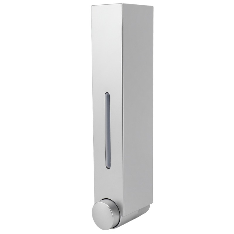 Manual Press Wall Mount Soap Dispenser Refillable Space Saving Shower