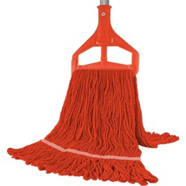 Commercial Mop, String Mops for Floor Cleaning Heavy Duty Industrial Mop with Long Handle Looped-End String Cotton for All Home/Garage/Office/Workshop/Warehouse Floors