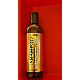 Delon SHAMPOO OIL & CONDITIONER  WITH COCONUT OIL SHINE THERAPY SLS & PARABEN FREE