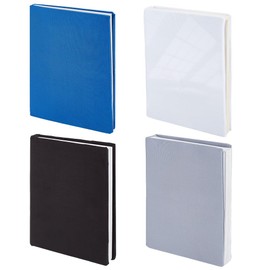 CRASPIRE 4 Colors Stretchable Book Cover Elastic Book Cloth Protector Notebook Wraps Suitable for Most Hardcover Books Jackets Classroom Student Teacher Reusable Washable Gift Blue Black