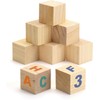 3 Inch Wooden Blocks for Crafts, 8Pack 75mm Unfinished Wood