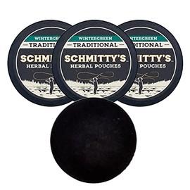 DC Crafts Nation Skin Can Cover Black with 3 Cans Schmitty's Herbal Snuff Wintergreen Pouches