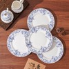 Ceramic Dessert Plates Set of 4，Small Dinner Plates for Snacks,