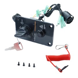 Main Switch Panel 12V Single Engine Key Switch Panel Assembly for Yamaha Outboard Yacht 704-82570-12-00 704-82570-11-00 704-82570-08-00 On-Off-Start 704 Control Box
