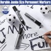 Cholemy 100 Pcs Jumbo Permanent Markers Bulk Large Permanent Markers
