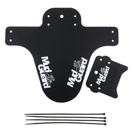 Laxzo ® Mountain Bike Mudguards Set, Bike Fender, MTB Mud Guard Front and Rear Compatible, 20", 24", 26", 27.5", 27.5", 29" Size Mountain Bike Front and Rear Mud Guard, White