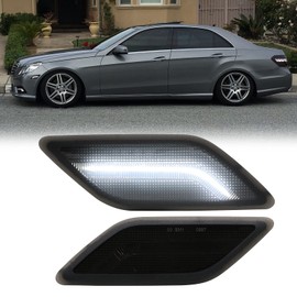 Aexploer Side Marker Signal Lights Kits LED Compatible with E W212 Sedan&Wagon/for E350 Sedan&Wagon/for E550 Seadan/for E63 AMG Sedan&Wagon 2010-2013/for E400 Hybrid 2013
