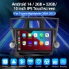 ESSGOO 10" Apple Carplay For 2008-2013 Toyota Highlander Android14 Car