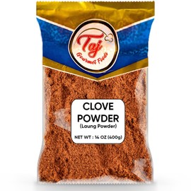 TAJ Ground Clove Powder, Cloves Ground, Laung Powder, 14oz (400g)